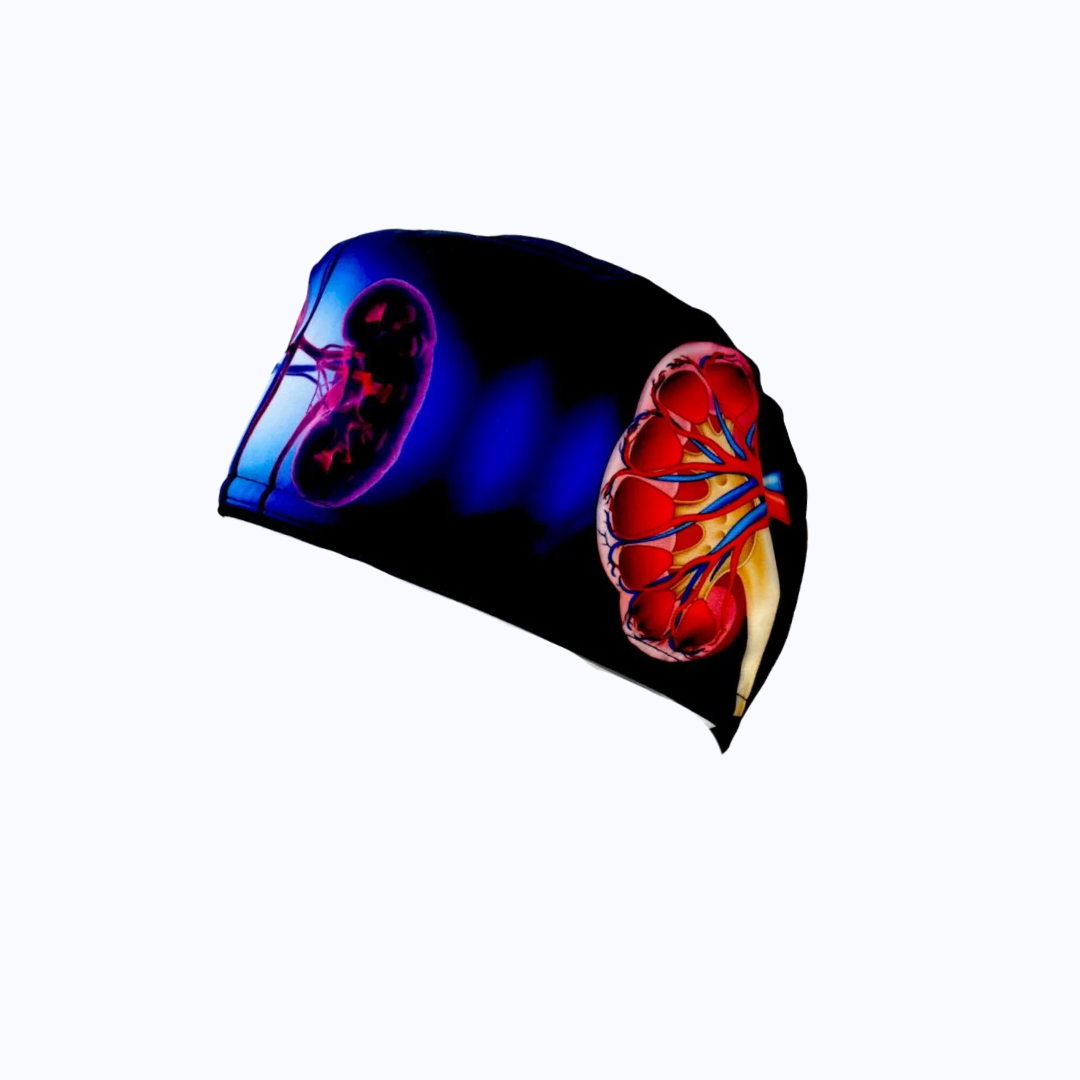Gorro Quirúrgico Hombre y Portacarnet Anatomía del Riñón