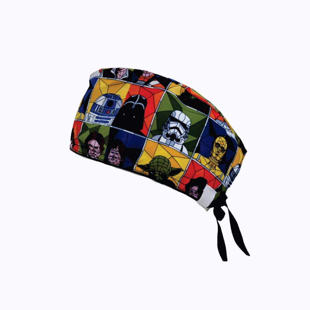 Gorro Quirúrgico Hombre y Portacarnet Star Wars Personajes Clásicos