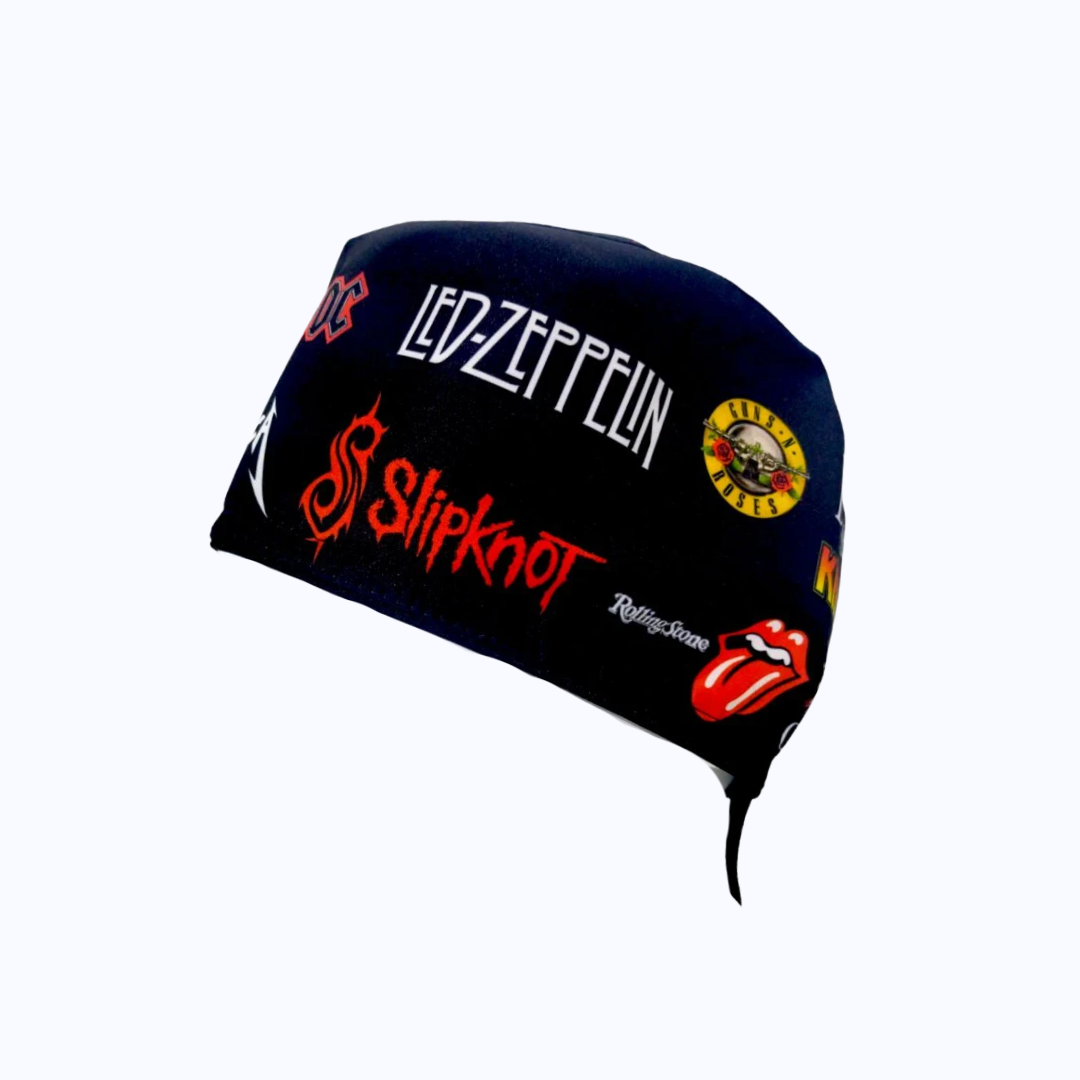 Gorro Quirúrgico Hombre y Portacarnet Rock Clásico