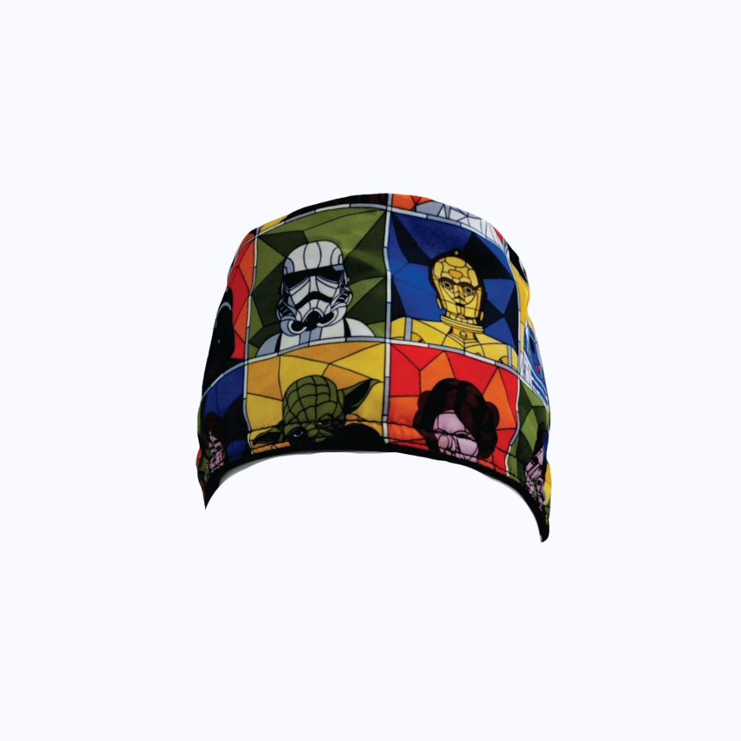 Gorro Quirúrgico Hombre y Portacarnet Star Wars Personajes Clásicos