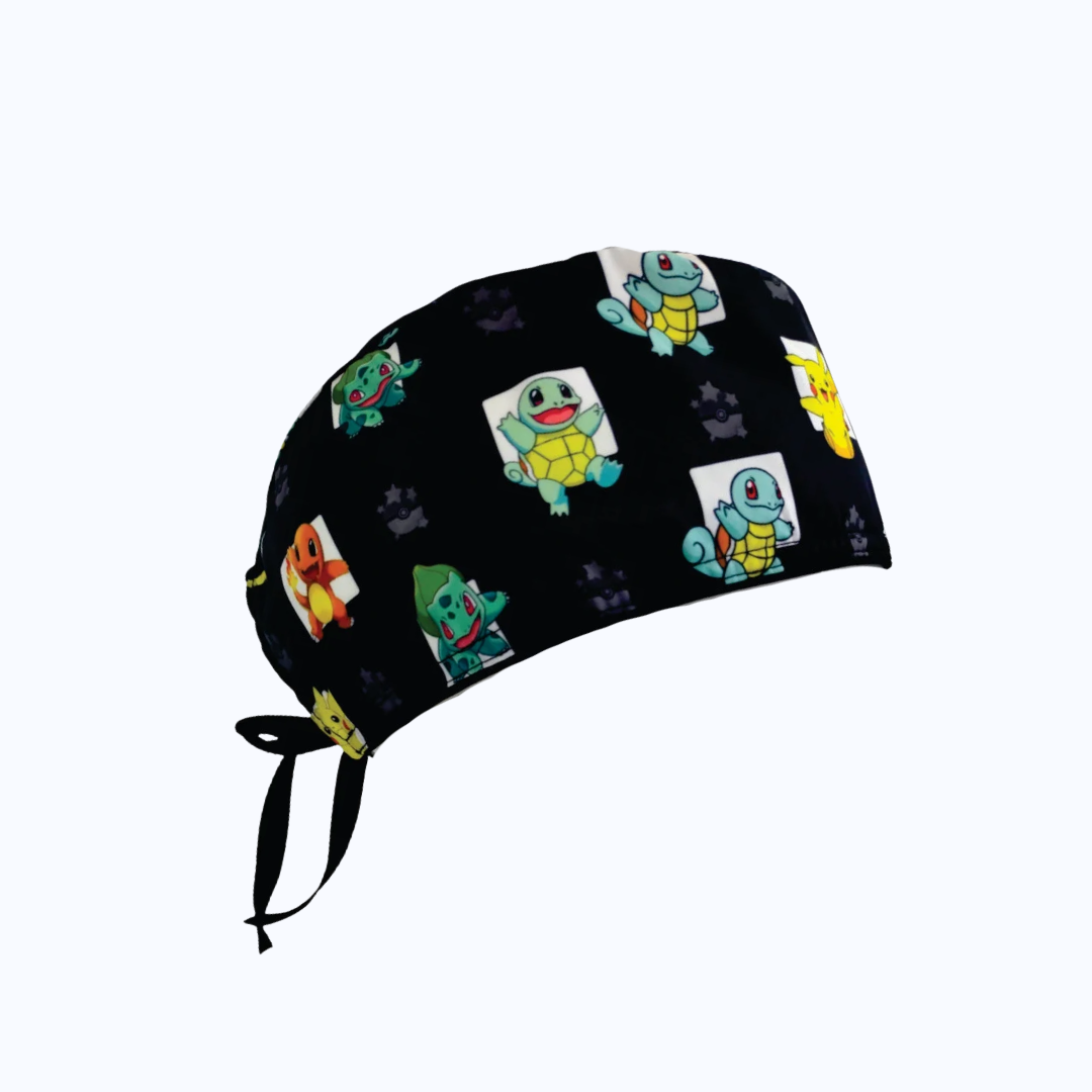 Gorro Quirúrgico Hombre y Portacarnet Pokémon Pikachu y Personajes