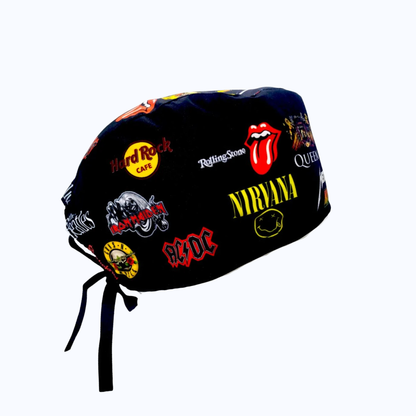 Gorro Quirúrgico Hombre y Portacarnet Rock Clásico