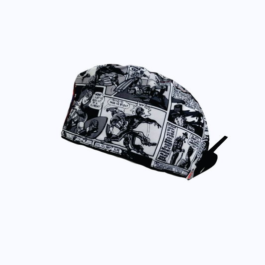 Gorro Quirúrgico Hombre y Portacarnet Capitán América y Superhéroes