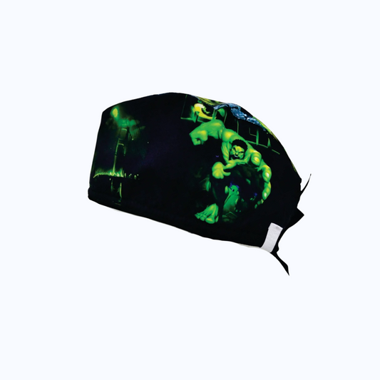 Gorro Quirúrgico Hombre y Portacarnet The Incredible Hulk