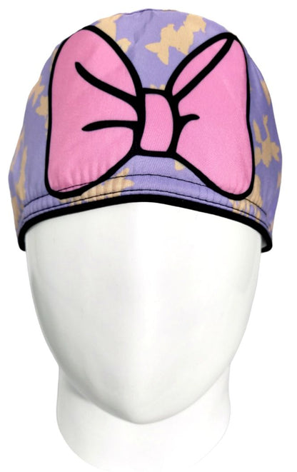 Gorro Quirúrgico Mujer y Portacarnet Daisy Lila - gorro antifluido para mujer Doctools - foto 3