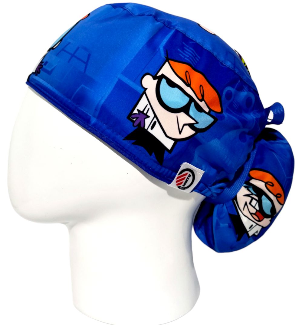 Gorro Quirúrgico Mujer y Portacarnet Dexter Azul - gorro antifluido para mujer Doctools - foto 1
