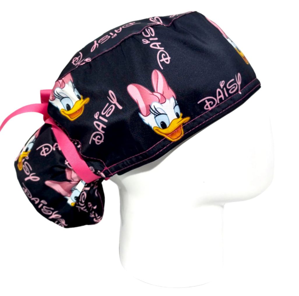 Gorro Quirúrgico Mujer y Portacarnet Pata Daisy - gorro antifluido para mujer Doctools - foto 2