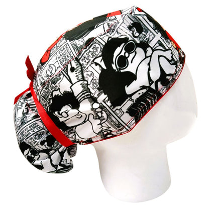 Gorro Quirúrgico Mujer y Portacarnet Mafalda Baby - gorro antifluido para mujer Doctools - foto 2
