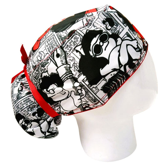 Gorro Quirúrgico Mujer y Portacarnet Mafalda Baby - gorro antifluido para mujer Doctools - foto 2