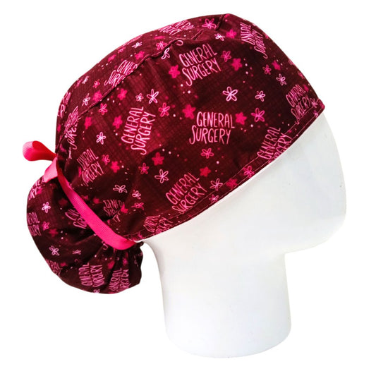 Gorro Quirúrgico Mujer y Portacarnet Cirugía General Fucsia - gorro antifluido para mujer Doctools - foto 2