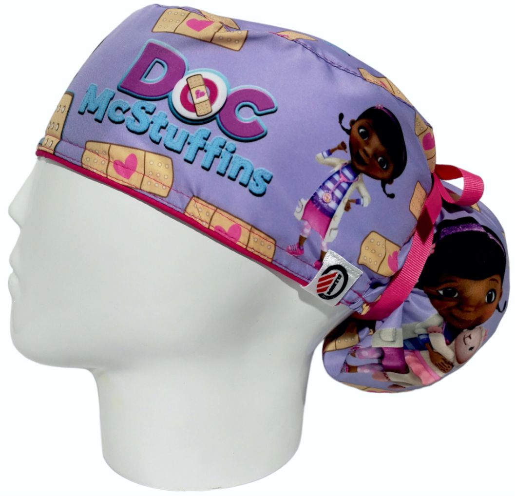 Gorro Quirúrgico Mujer y Portacarnet Doc Lila - gorro antifluido para mujer Doctools - foto 1