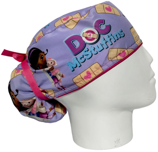 Gorro Quirúrgico Mujer y Portacarnet Doc Lila - gorro antifluido para mujer Doctools - foto 2