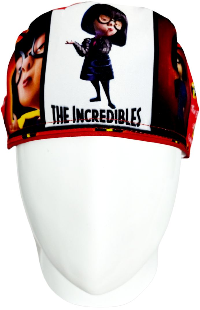 Gorro Quirúrgico Mujer y Portacarnet Edna Moda Rojo - gorro antifluido para mujer Doctools - foto 3