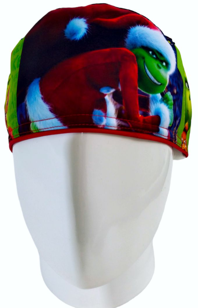 Gorro Quirúrgico Mujer y Portacarnet El Grinch de la Navidad - gorro antifluido para mujer Doctools - foto 3