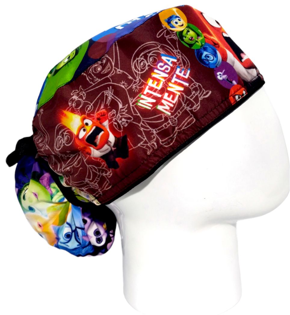 Gorro Quirúrgico Mujer y Portacarnet Enojo Intensamente - gorro antifluido para mujer Doctools - foto 2