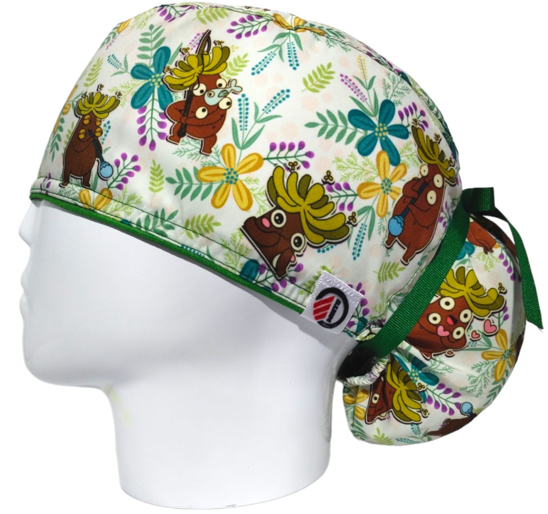 Gorro Quirúrgico Mujer y Portacarnet Frailejón - gorro antifluido para mujer Doctools - foto 1