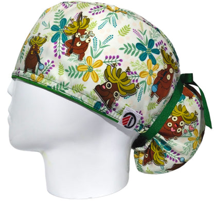 Gorro Quirúrgico Mujer y Portacarnet Frailejón - gorro antifluido para mujer Doctools - foto 1