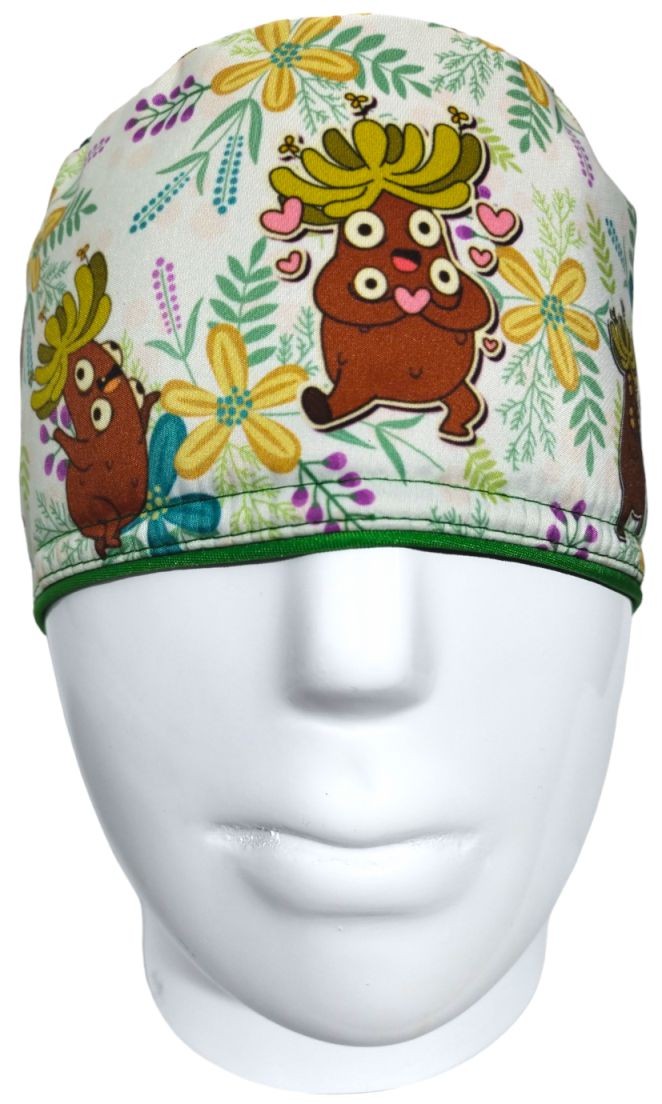 Gorro Quirúrgico Mujer y Portacarnet Frailejón - gorro antifluido para mujer Doctools - foto 3