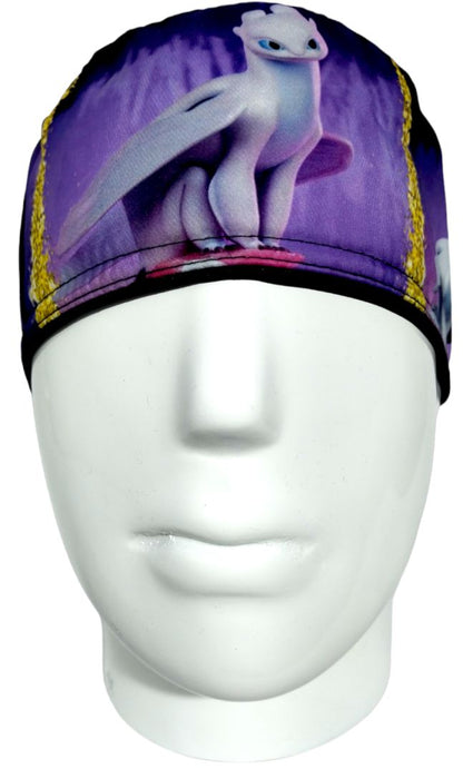 Gorro Quirúrgico Mujer y Portacarnet Furia Intensamente Morado - gorro antifluido para mujer Doctools - foto 3