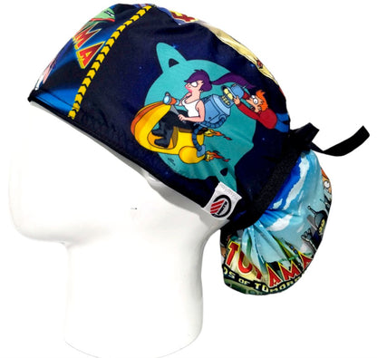 Gorro Quirúrgico Mujer y Portacarnet Futurama - gorro antifluido para mujer Doctools - foto 1