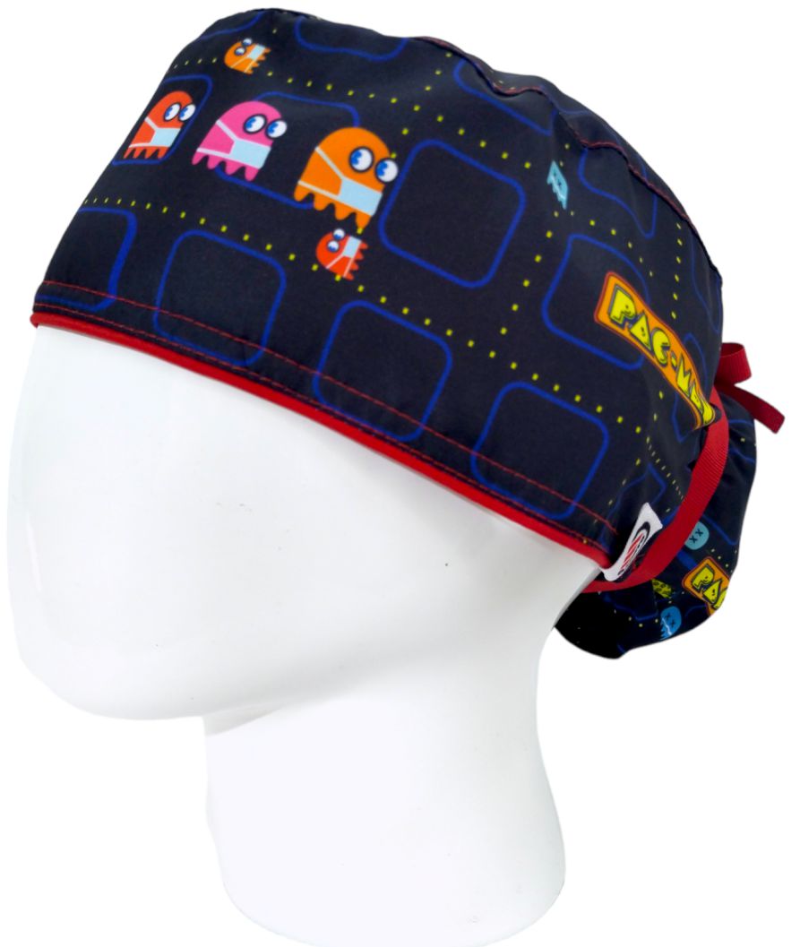 Gorro Quirúrgico Mujer y Portacarnet Pac-Man - gorro antifluido para mujer Doctools - foto 1