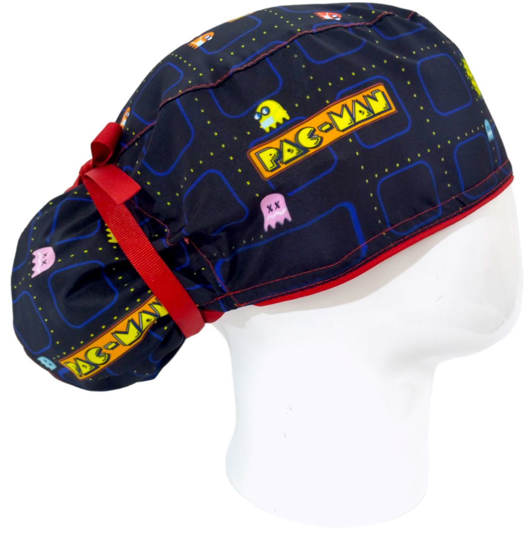 Gorro Quirúrgico Mujer y Portacarnet Pac-Man - gorro antifluido para mujer Doctools - foto 2
