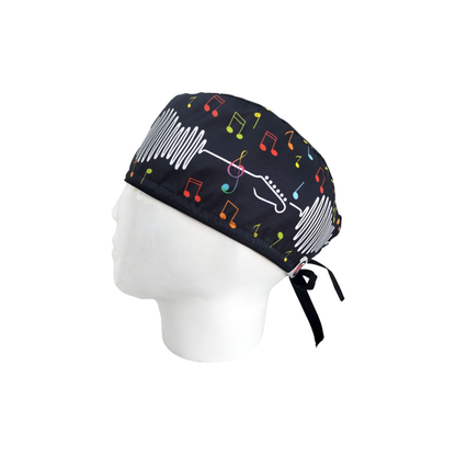 Gorro Quirúrgico Hombre Ritmo Cardíaco Musical