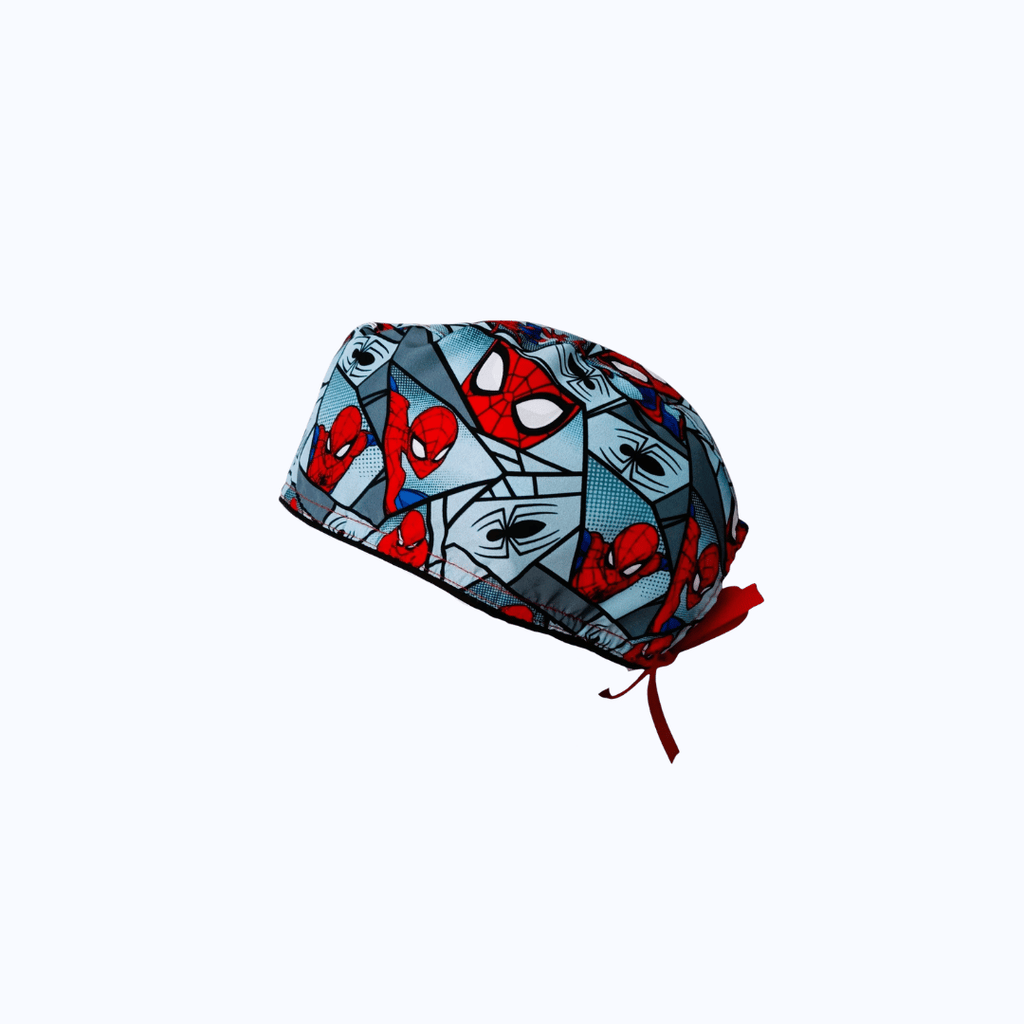 Gorro Quirúrgico Hombre Spider-Man Cómic Viñetas Marvel Ajustable