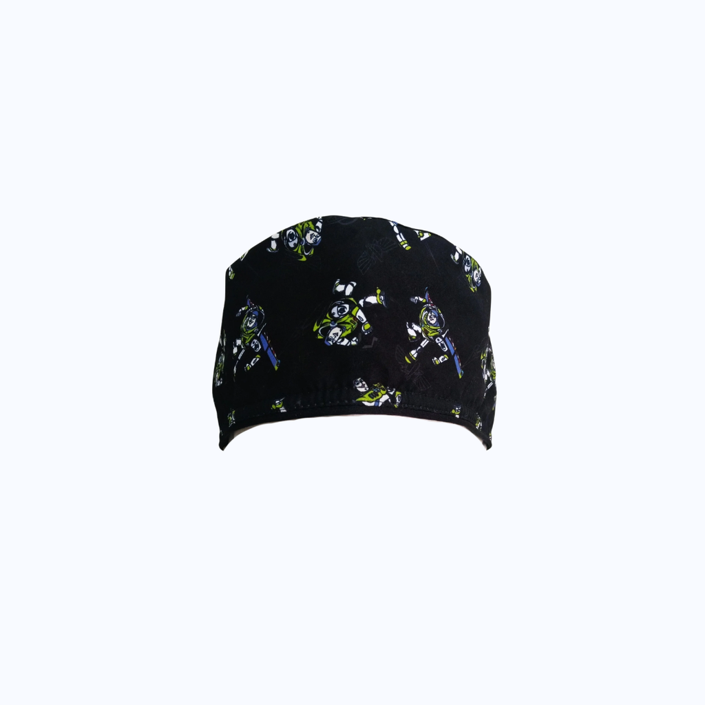 Gorro Quirúrgico Hombre Buzz Lightyear Toy Story Negro