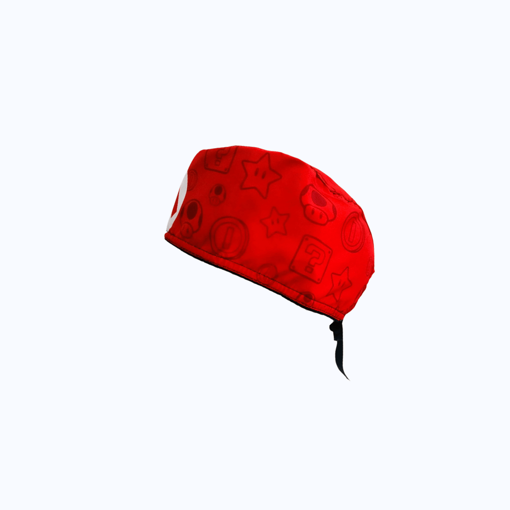 Gorro Quirúrgico Hombre Super Mario Bros Logo Emblema