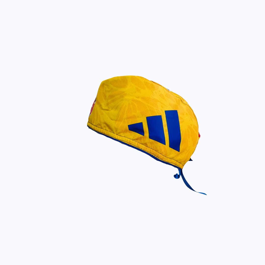 Gorro Quirúrgico Hombre Selección Colombia Fútbol Escudo Amarillo