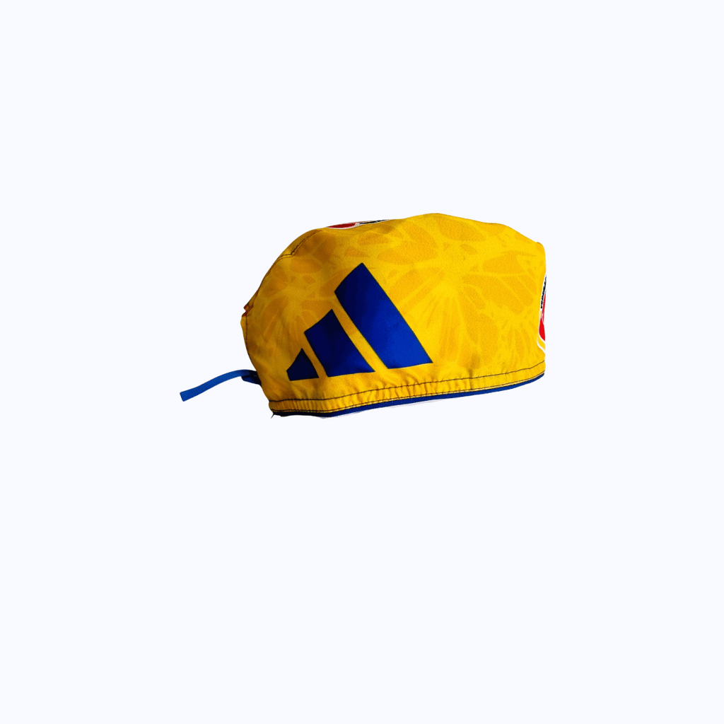 Gorro Quirúrgico Hombre Selección Colombia Fútbol Escudo Amarillo