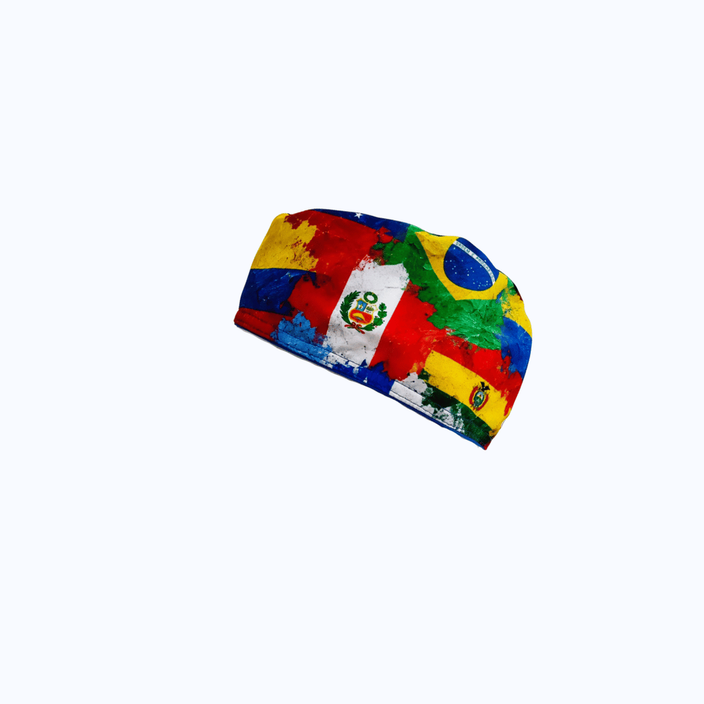 Gorro Quirúrgico Hombre Banderas de Latinoamérica Collage