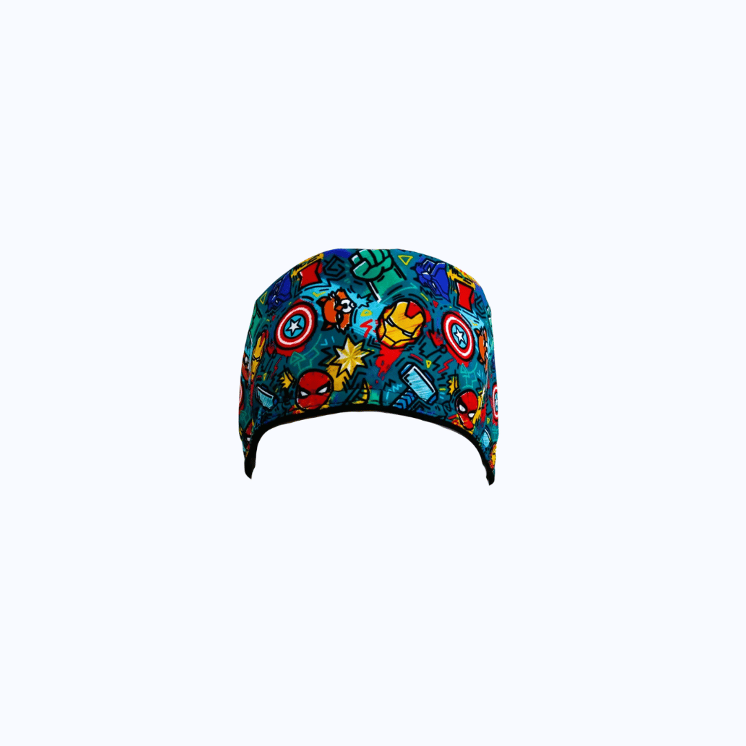 Gorro Quirúrgico Hombre Superhéroes Vengadores Azul Petróleo