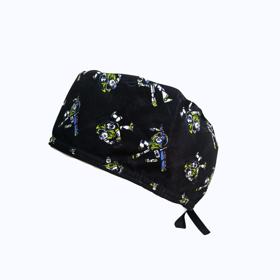 Gorro Quirúrgico Hombre y Portacarnet Buzz Lightyear Toy Story Negro