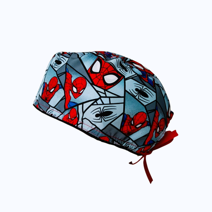 Gorro Quirúrgico Hombre y Portacarnet Spider-Man Cómic Viñetas Marvel