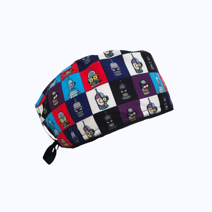 Gorro Quirúrgico Hombre y Portacarnet Futurama Bender