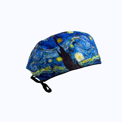 Gorro Quirúrgico Hombre y Portacarnet La Noche Estrellada