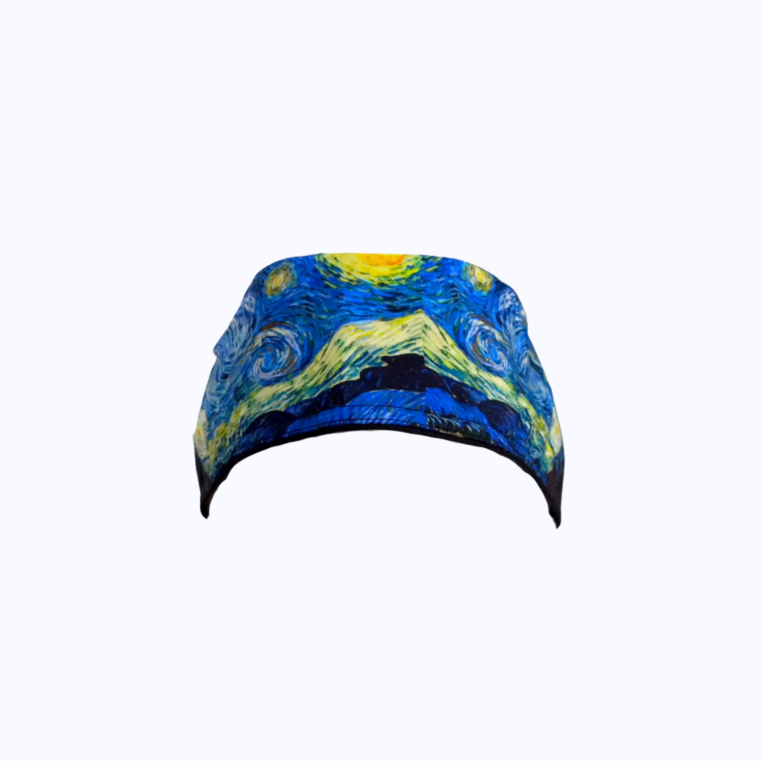 Gorro Quirúrgico Hombre y Portacarnet La Noche Estrellada