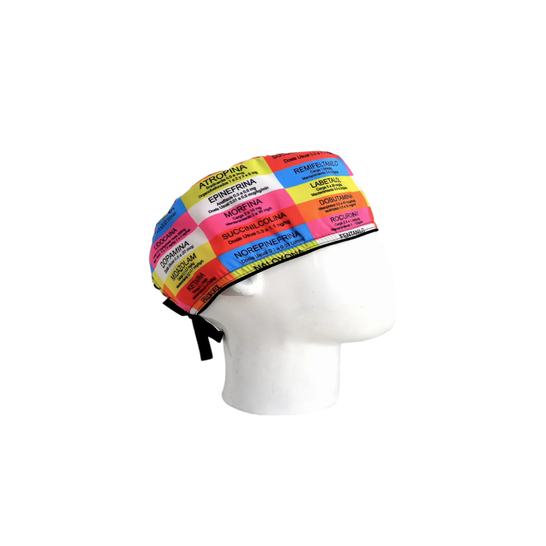 Men's Anesthesia Multicolored Surgical Cap