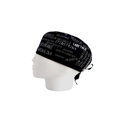 Surgical Scrub Cap Men Anesthesia Black