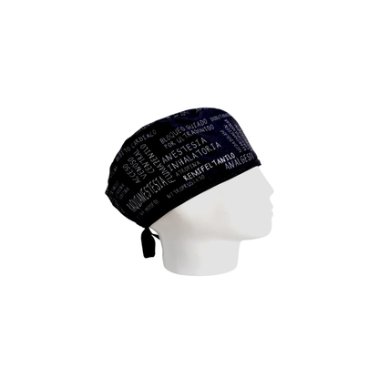 Surgical Scrub Cap Men Anesthesia Black