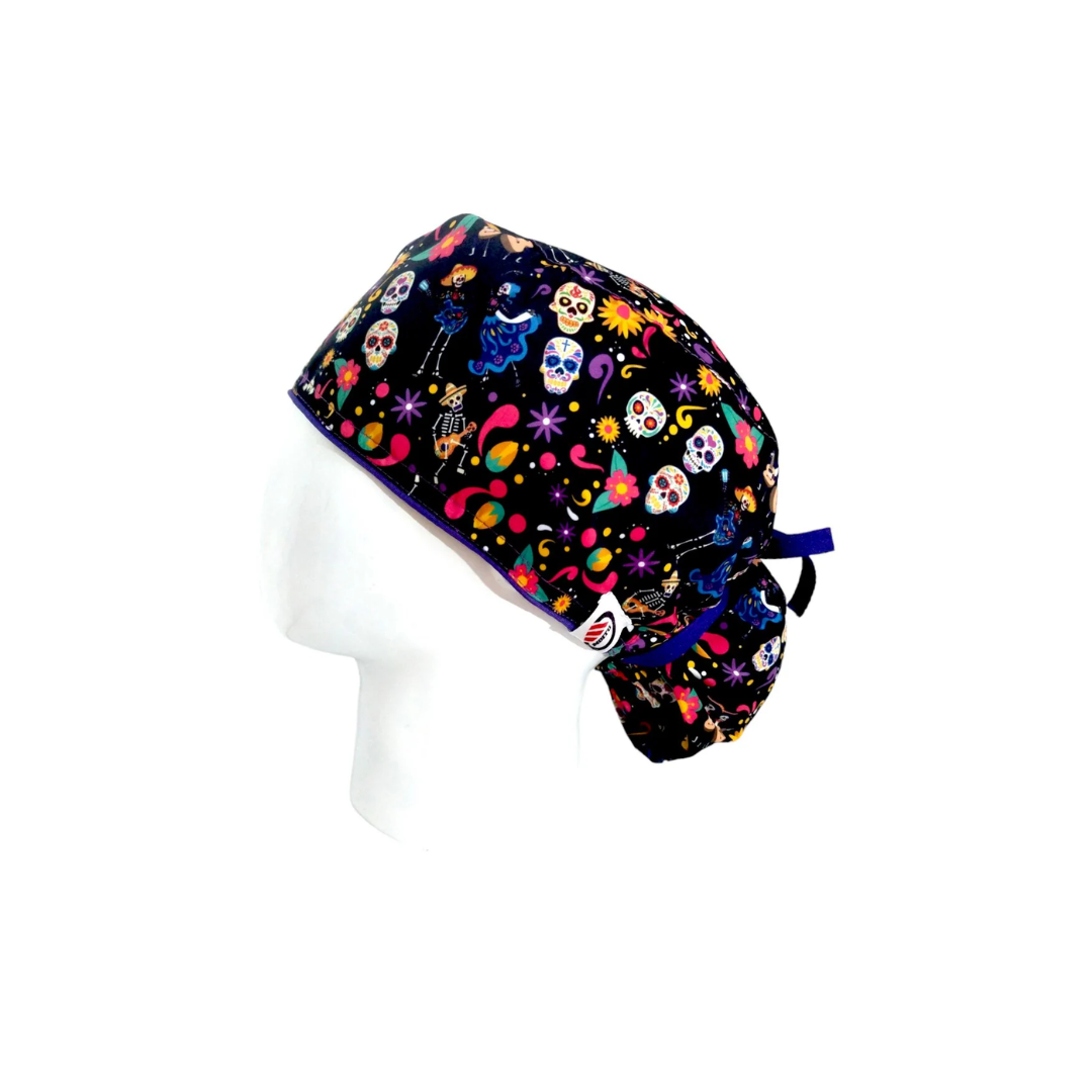 Women's Surgical Scrub Cap Day of the Dead