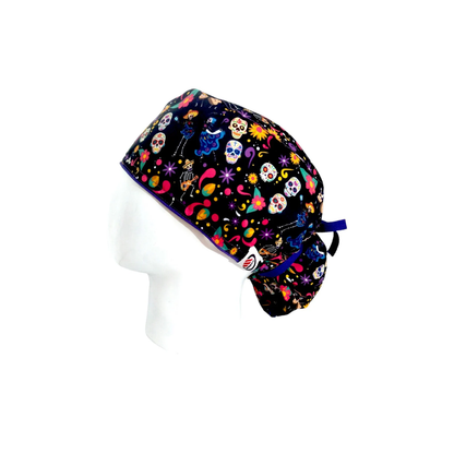 Women's Surgical Scrub Cap Day of the Dead