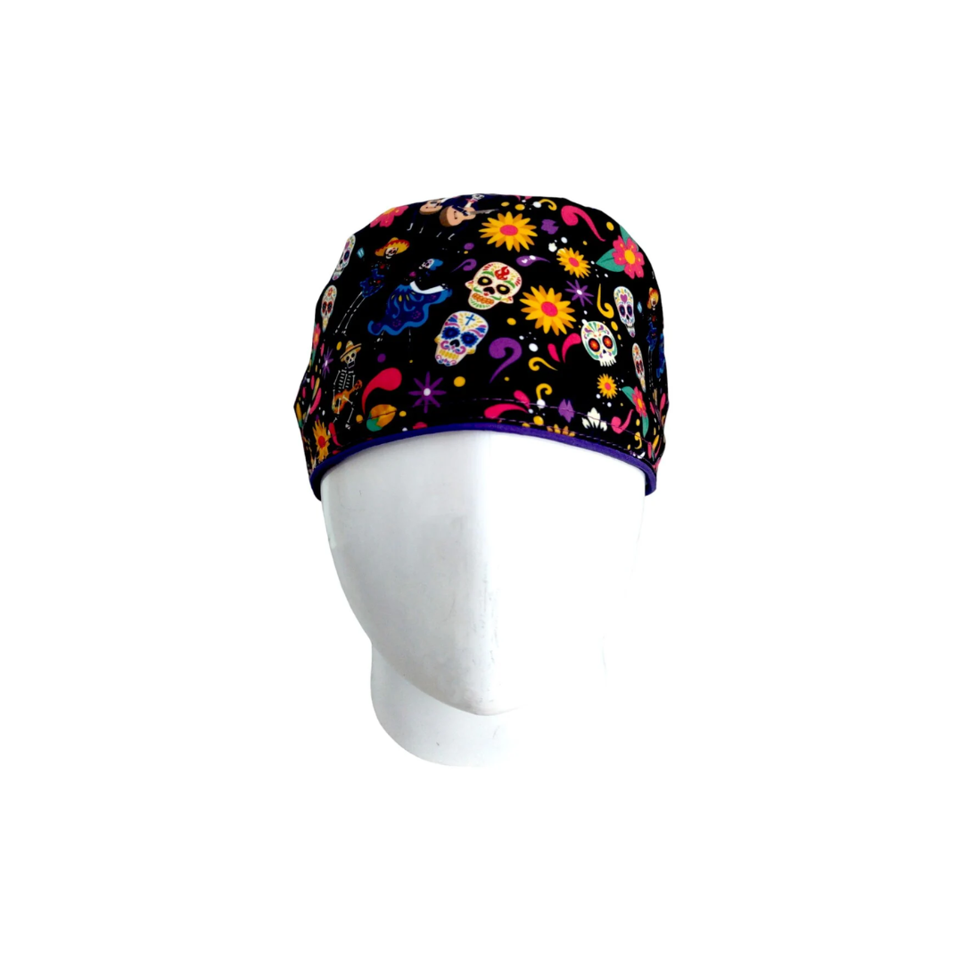 Women's Surgical Scrub Cap Day of the Dead