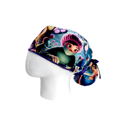 Surgical Scrub Cap for Women, "Intensely" Design