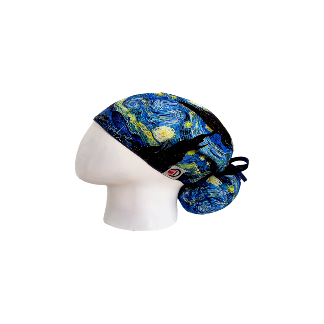 Surgical Scrub Cap for Women The Starry Night