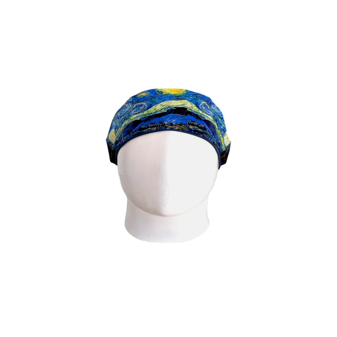 Surgical Scrub Cap for Women The Starry Night