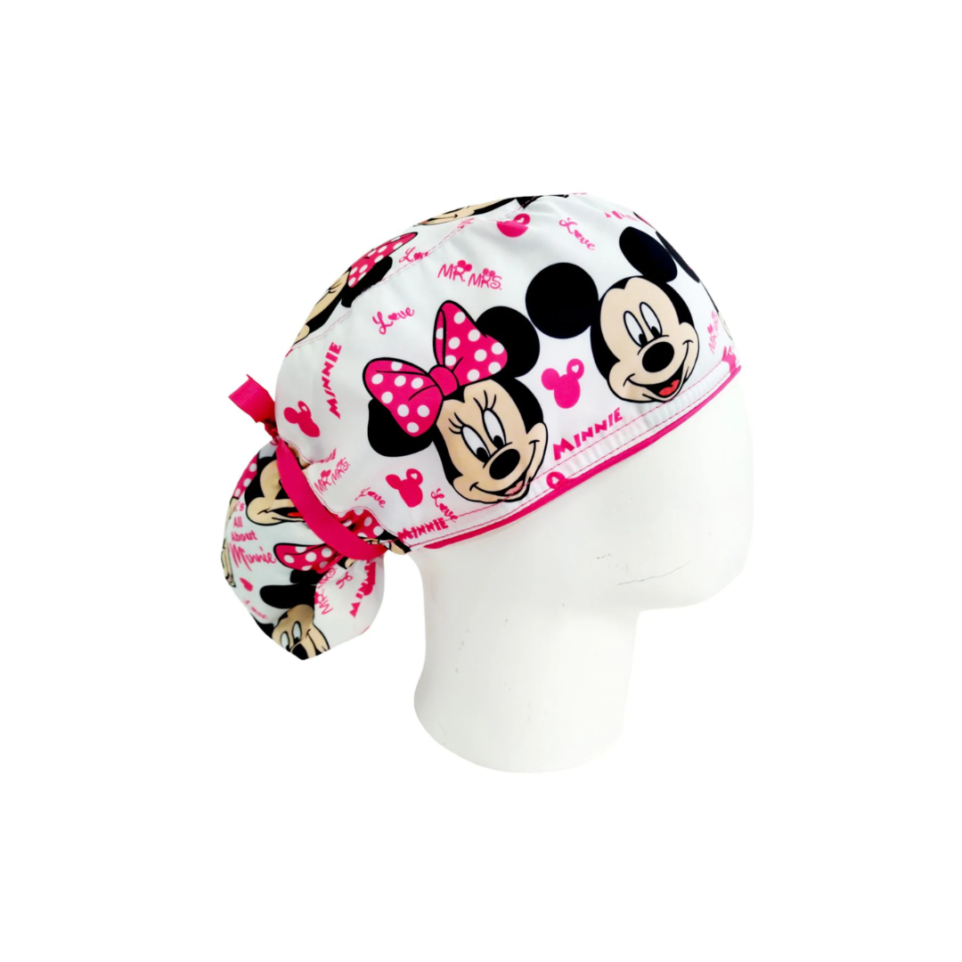 Minnie White Women's Surgical Scrub Cap