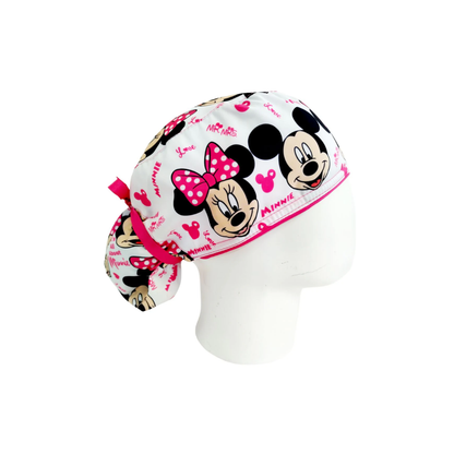 Minnie White Women's Surgical Scrub Cap